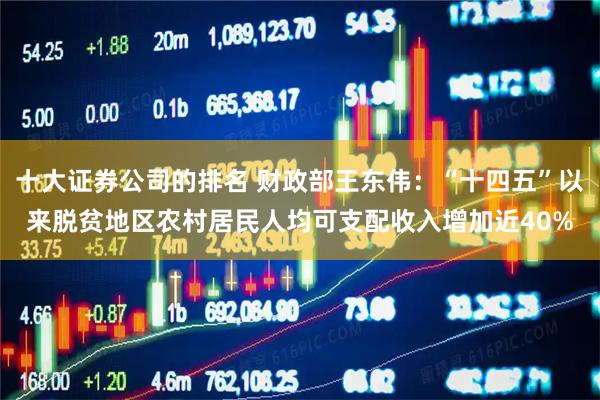 十大证券公司的排名 财政部王东伟：“十四五”以来脱贫地区农村居民人均可支配收入增加近40%