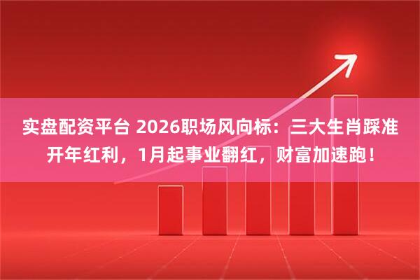 实盘配资平台 2026职场风向标：三大生肖踩准开年红利，1月起事业翻红，财富加速跑！